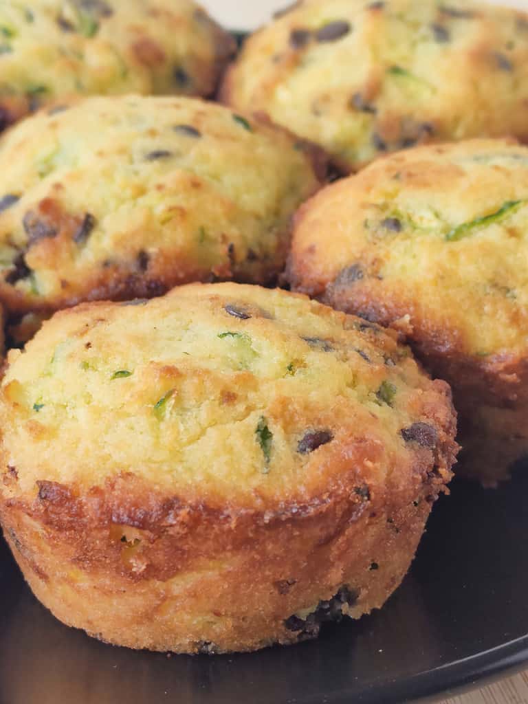 low carb zucchini chocolate muffins